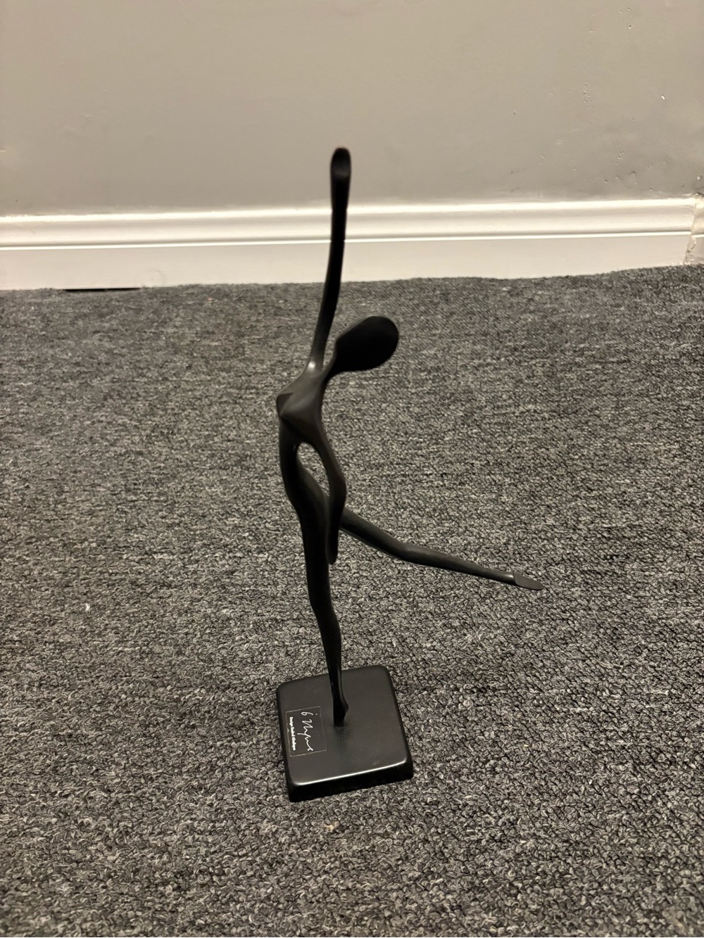 IKEA Black Abstract Dancer Sculpture